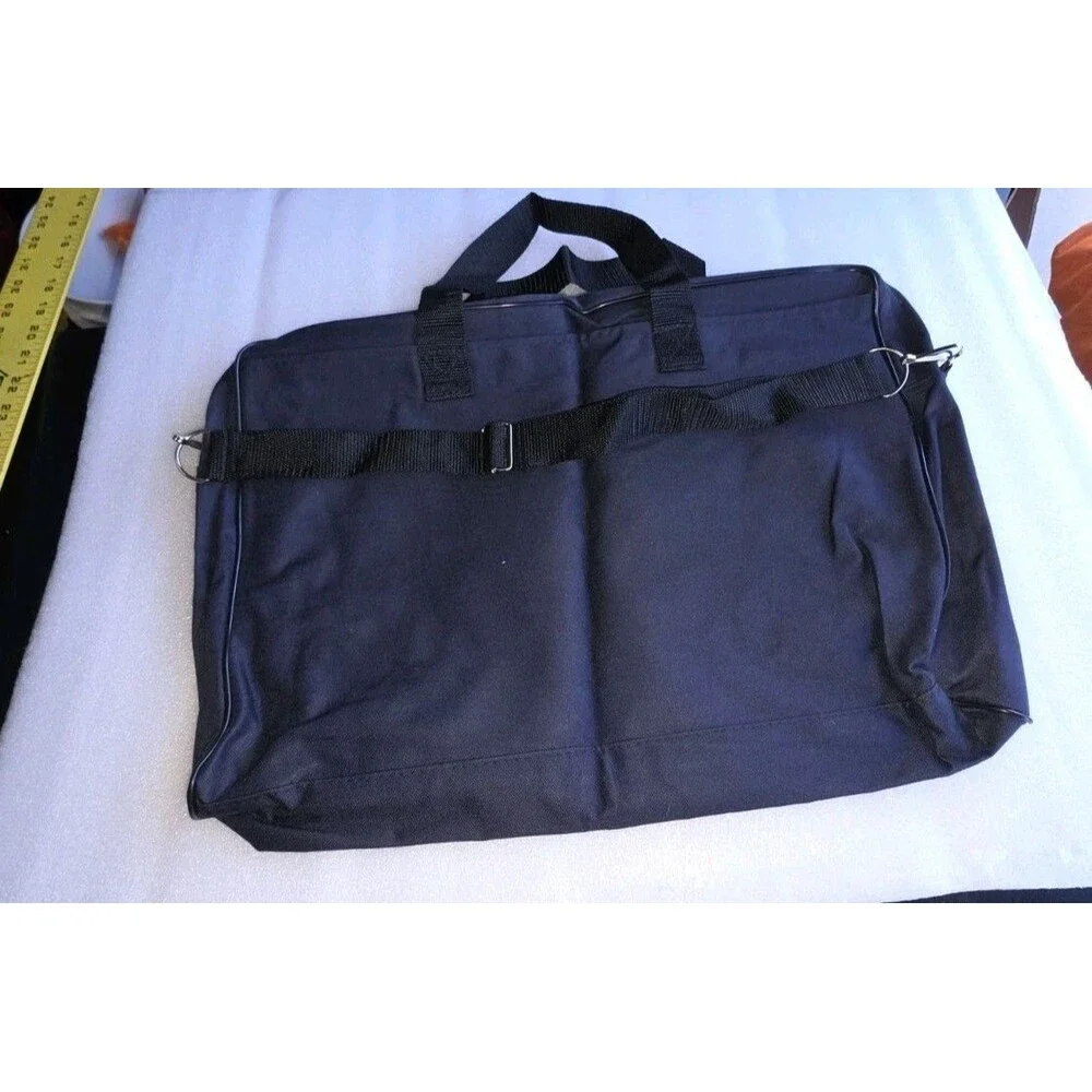 Vintage Apple Mac User Travel Bag Tote Shoulder Side Bag with Strap Blue Canvas